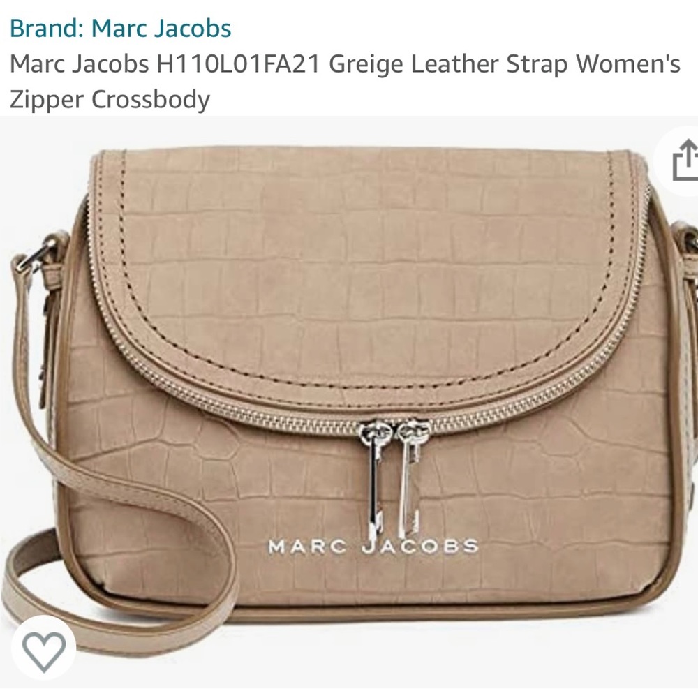 Marc Jacobs zipper fold-over cross body.